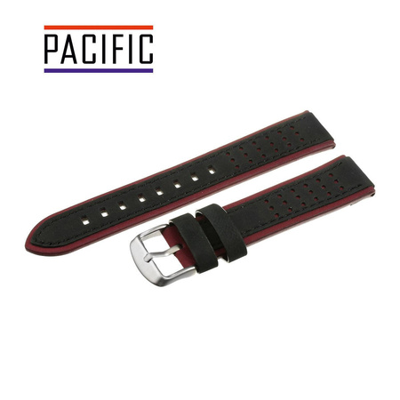 PACIFIC W80 - 1.4 - CZARNY / BORDOWY - 22MM
