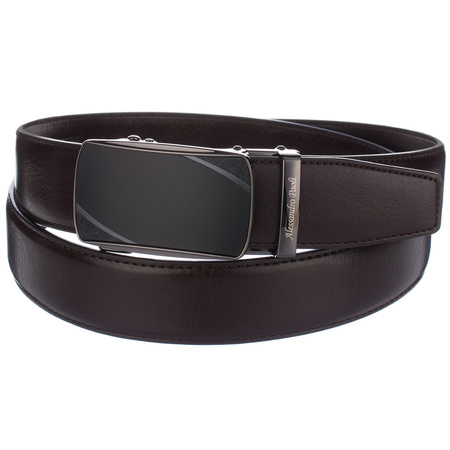 PASEK DO SPODNI AP 01-005 DARK BROWN- PAKIET 5 SZTUK