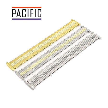 BRANSOLETA ROZCIĄGANA MĘSKA - MODEL 11 - SREBRNO - ZŁOTA