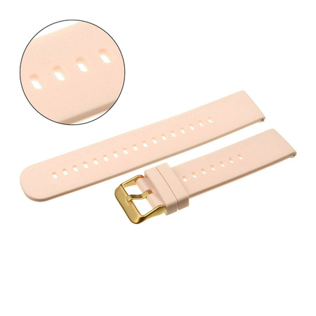 PASEK U27 - 13/G - JASNY RÓŻ / ZŁOTY - 18mm