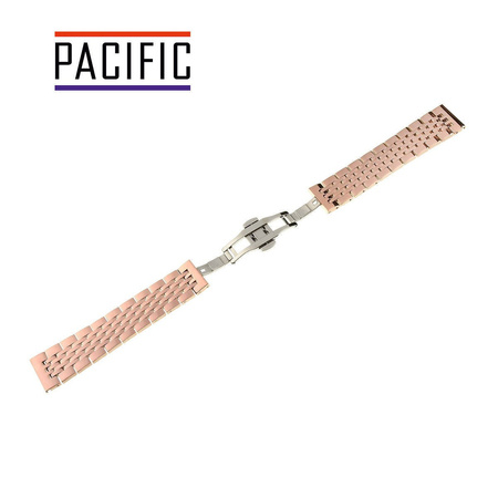 BRANSOLETA - SOLID ZAP. MOT. - MB 54 - 33 - RÓŻOWY ZŁOTY - 12mm