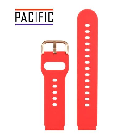 PASEK U01 - 6/RG - CZERWONY / RÓŻOWY ZŁOTY - 20MM