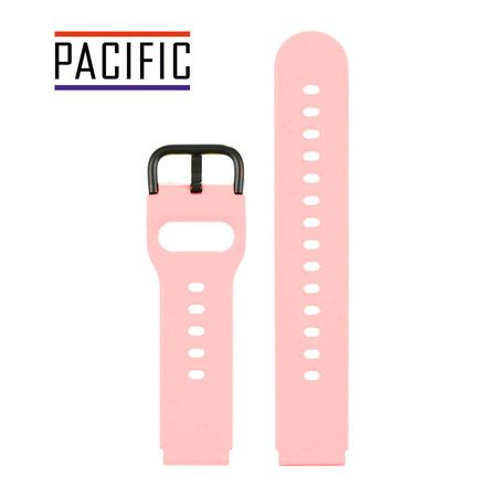 PASEK U01 - 14/B - CIEMNY RÓŻOWY / CZARNY - 20MM