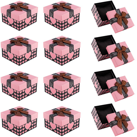 PUDEŁKO WSTĄŻKA JASNY RÓŻ