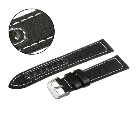 PACIFIC W34 - 1.22 - CZARNY / BIAŁA NIĆ - 22MM