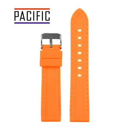 PASEK U20 - 12.22 - POMARAŃCZOWY / BIAŁA NIĆ - 18mm