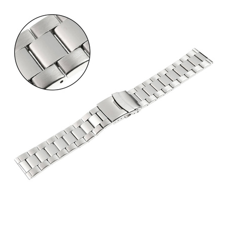 BRANSOLETA - SEMI SOLID - MB 72 - 31 - SREBRNY - 24mm