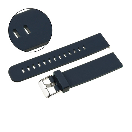 PASEK U15 - 5/S - GRANATOWY / SREBRNY - 20MM