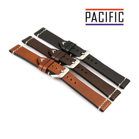 PACIFIC W32 - 2.22 - CIEMNY BRĄZ / BIAŁA NIĆ - 22MM