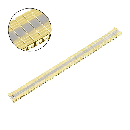 BRANSOLETA ROZCIĄGANA DAMSKA - MODEL 6 - SREBRNO - ZŁOTA