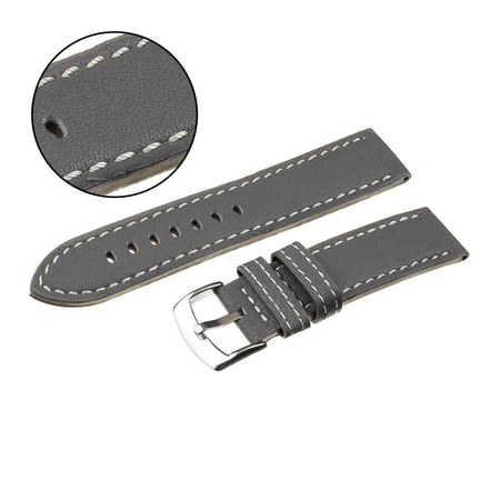 PACIFIC W22 - 32.22 - JASNY SZARY / BIAŁA NIĆ - 24MM