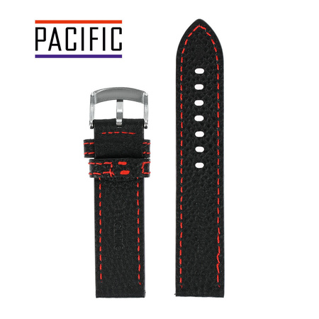 PACIFIC W22 - 1.6 - CZARNY / CZERWONA NIĆ - 22MM