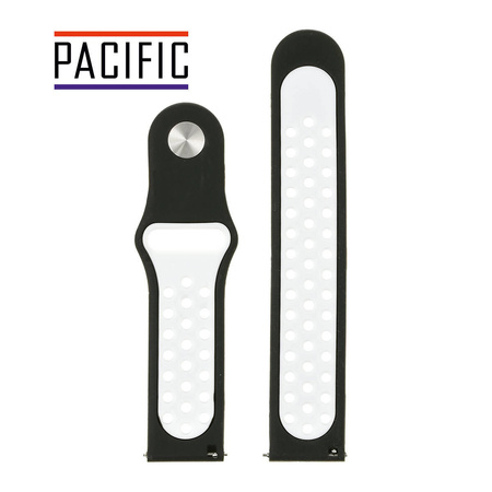 PASEK U11 - 1.22 - CZARNY / BIAŁY - 22MM