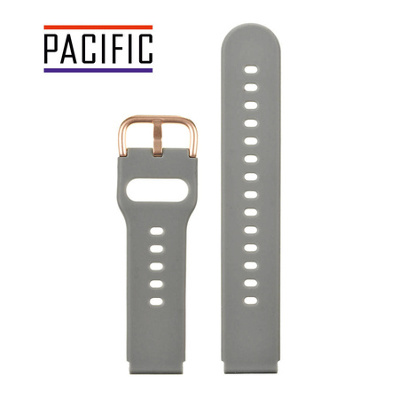 PASEK U01 - 7/RG - CIEMNY SZARY / RÓŻOWY ZŁOTY - 20MM