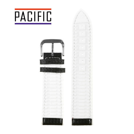 PASEK U19 - 1.22 - CZARNY / BIAŁA NIĆ - 20mm