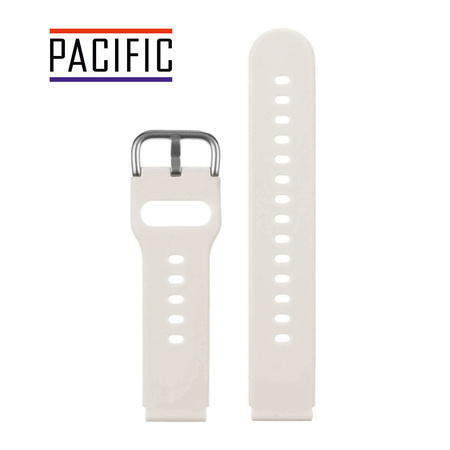 PASEK U01 - 17/S - BEŻOWY / SREBRNY - 18MM