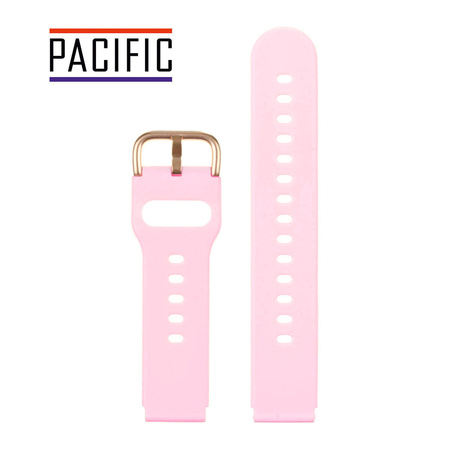 PASEK U01 - 25/RG - RÓŻOWY / RÓŻOWY ZŁOTY - 22MM