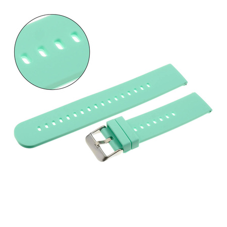 PASEK U27 - 20/SL - MIĘTOWY / SREBRNY - 22mm