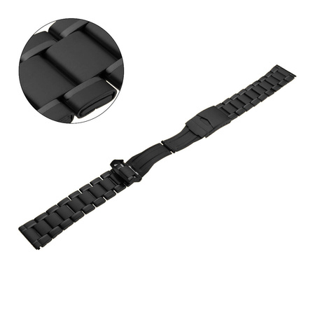 BRANSOLETA - TYTAN - MT 90 - 1 - CZARNY - 18mm