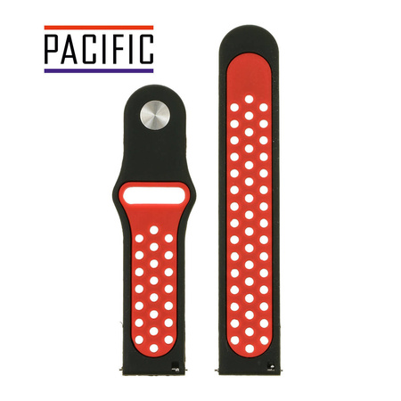 PASEK U11 - 1.6 - CZARNY / CZERWONY - 22MM