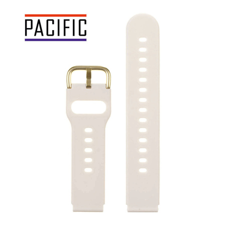 PASEK U01 - 17/G - BEŻOWY / ZŁOTY - 18MM