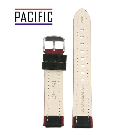 PACIFIC W80 - 1.4 - CZARNY / BORDOWY - 24MM