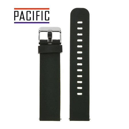 PASEK U15 - 1/S - CZARNY / SREBRNY - 24MM