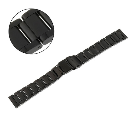 BRANSOLETA - SOLID - MB 10 - 1 - CZARNY - 18mm