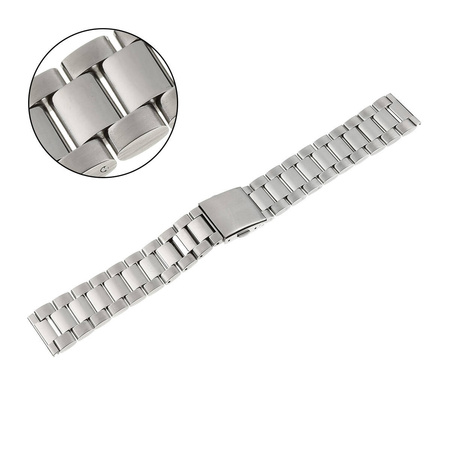 BRANSOLETA - SOLID - MB 01 - 31 - SREBRNY - 24mm