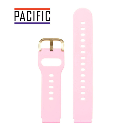 PASEK U01 - 25/G - RÓŻOWY / ZŁOTY - 22MM