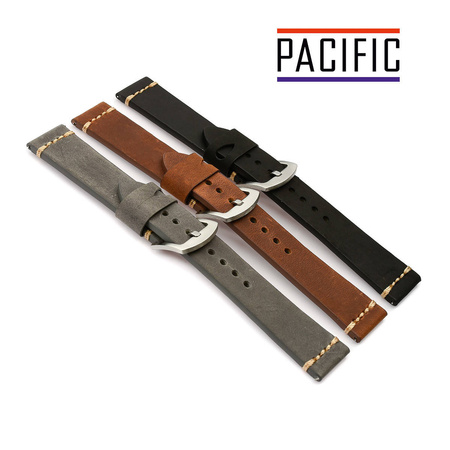 PACIFIC W69-B - 2.17 - CIEMNY BRĄZ / BEŻOWA NIĆ - 20mm