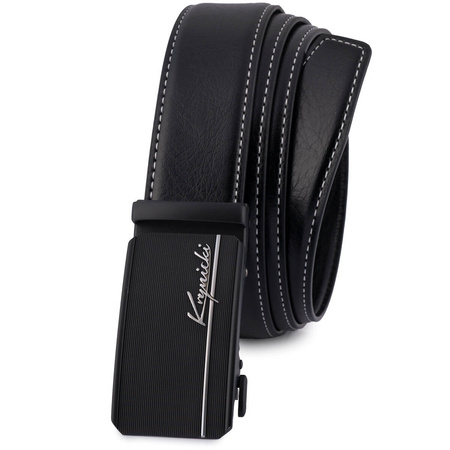 KOMPLET KRYNICKI - 113 BLACK / WHITE - PASEK 115 cm