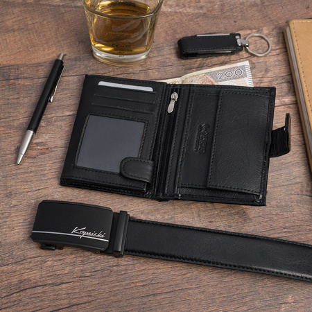 KOMPLET KRYNICKI - 111 BLACK - PASEK 120 cm