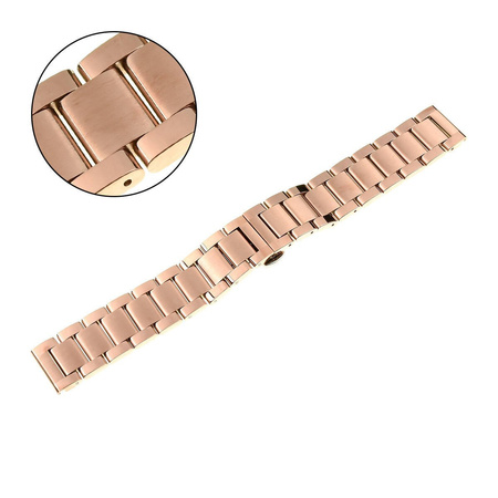 BRANSOLETA - SOLID ZAP. MOT. - MB 57 - 33 - RÓŻOWY ZŁOTY - 20mm