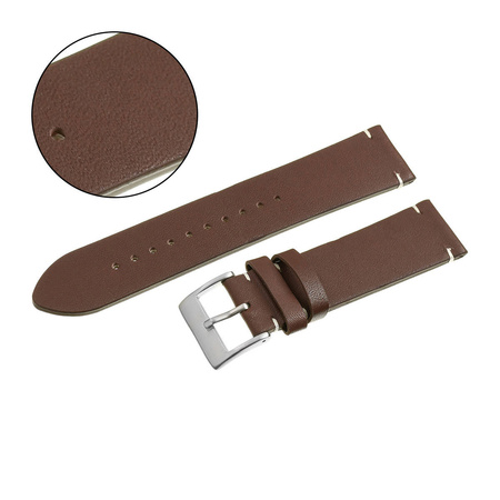 PACIFIC W118 - 2.22 - CIEMNY BRĄZ / BIAŁA NIĆ - 24mm