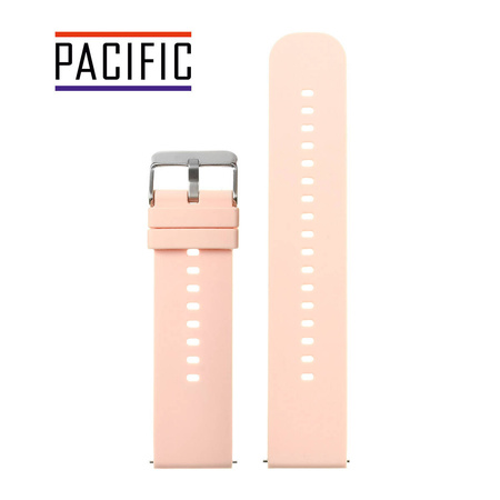 PASEK U27 - 14/SL - RÓŻOWY / SREBRNY - 22mm