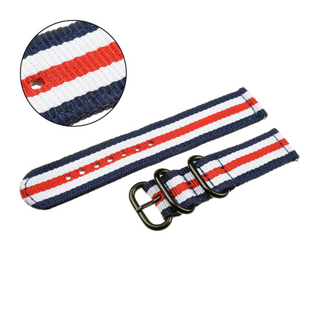 PASEK N02 - N94/B - WIELOKOLOROWY / CZARNY - 24MM