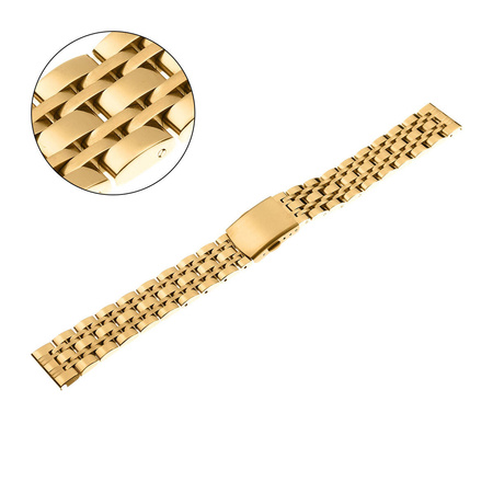 BRANSOLETA - SOLID - MB 19 - 30 - ZŁOTY - 20mm