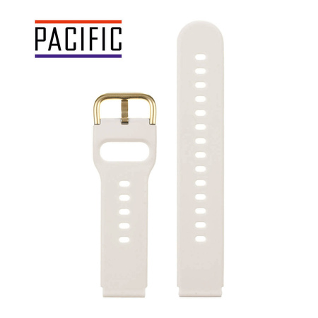 PASEK U01 - 17/G - BEŻOWY / ZŁOTY - 20MM