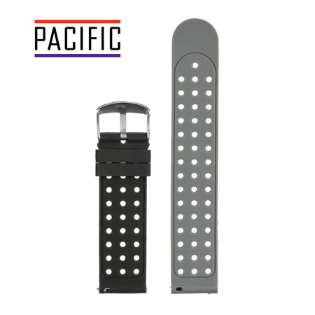 PASEK U12 - 1.7 - CZARNY / CIEMNY SZARY - 20MM