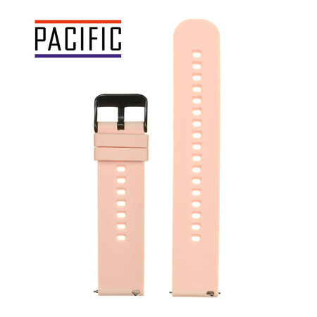 PASEK U27 - 14/BL - RÓŻOWY / CZARNY - 22mm