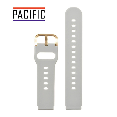 PASEK U01 - 32/G - JASNY SZARY / ZŁOTY - 20MM