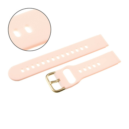 PASEK U01 - 13/G - JASNY RÓŻOWY / ZŁOTY - 18MM