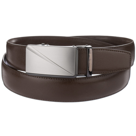 PASEK DO SPODNI AP 01-008 DARK BROWN - PAKIET 5 SZTUK