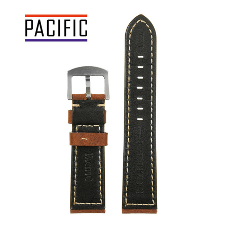 PACIFIC W29 - 2.22 - CIEMNY BRĄZ / BIAŁA NIĆ - 22MM