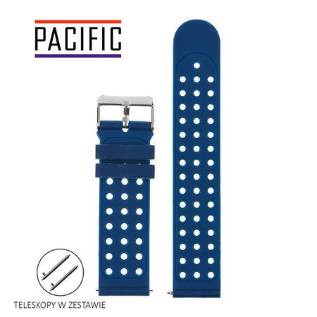 PASEK U12 - 5.22 - GRANATOWY / BIAŁY - 20MM