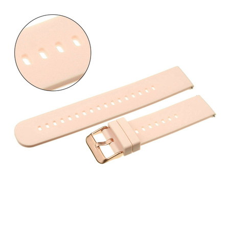 PASEK U27 - 13/RG - JASNY RÓŻ / RÓŻOWE ZŁOTO - 18mm