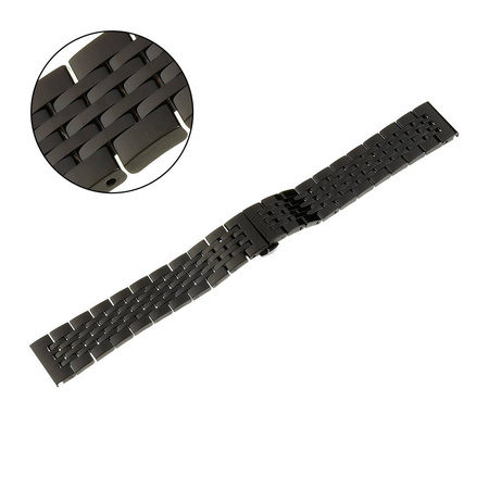 BRANSOLETA - SOLID ZAP. MOT. - MB 54 - 1 - CZARNY - 12mm