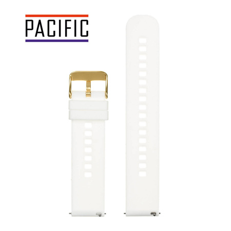 PASEK U27 - 22/G - BIAŁY / ZŁOTY - 22mm