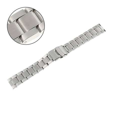 BRANSOLETA - SOLID - MB 14 - 31 - SREBRNY - 22mm